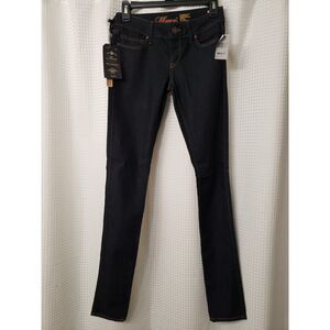 Mavi Womens Jeans Size 25x34 Serena Low-Rise Super Skinny NWT Dark Wash Summer